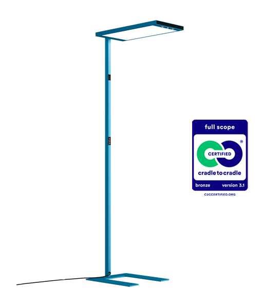LAVIGO.single G3 en bleu, certifié Cradle to Cradle